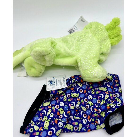 Build A Bear Axolotl Axoglowtl Halloween Glow In Dark Plush & Sleeper Unstuffed - Picture 3 of 6